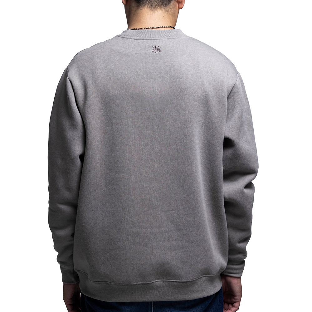 Unisex Sweat Shirt Grey Browm R37100-889