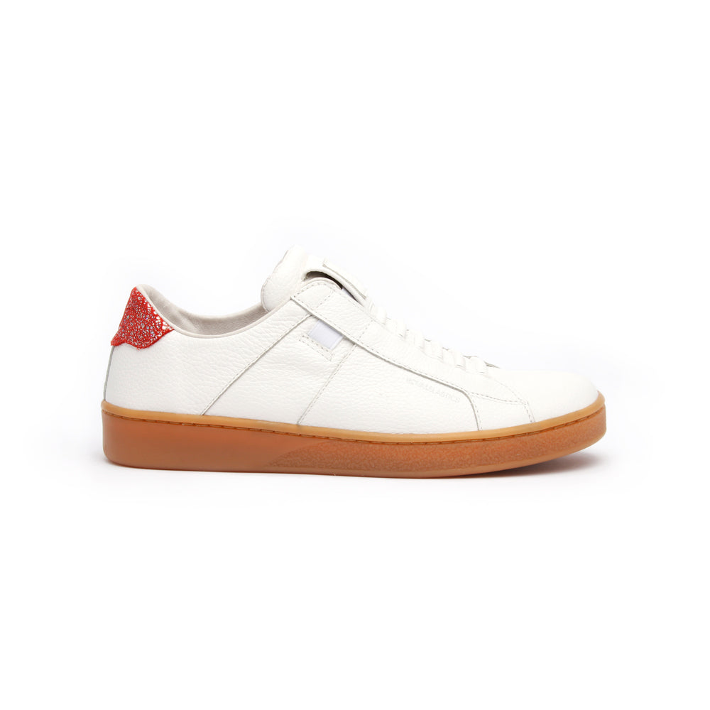 Women's Icon Urbanite White Red Leather Sneakers 92982-010