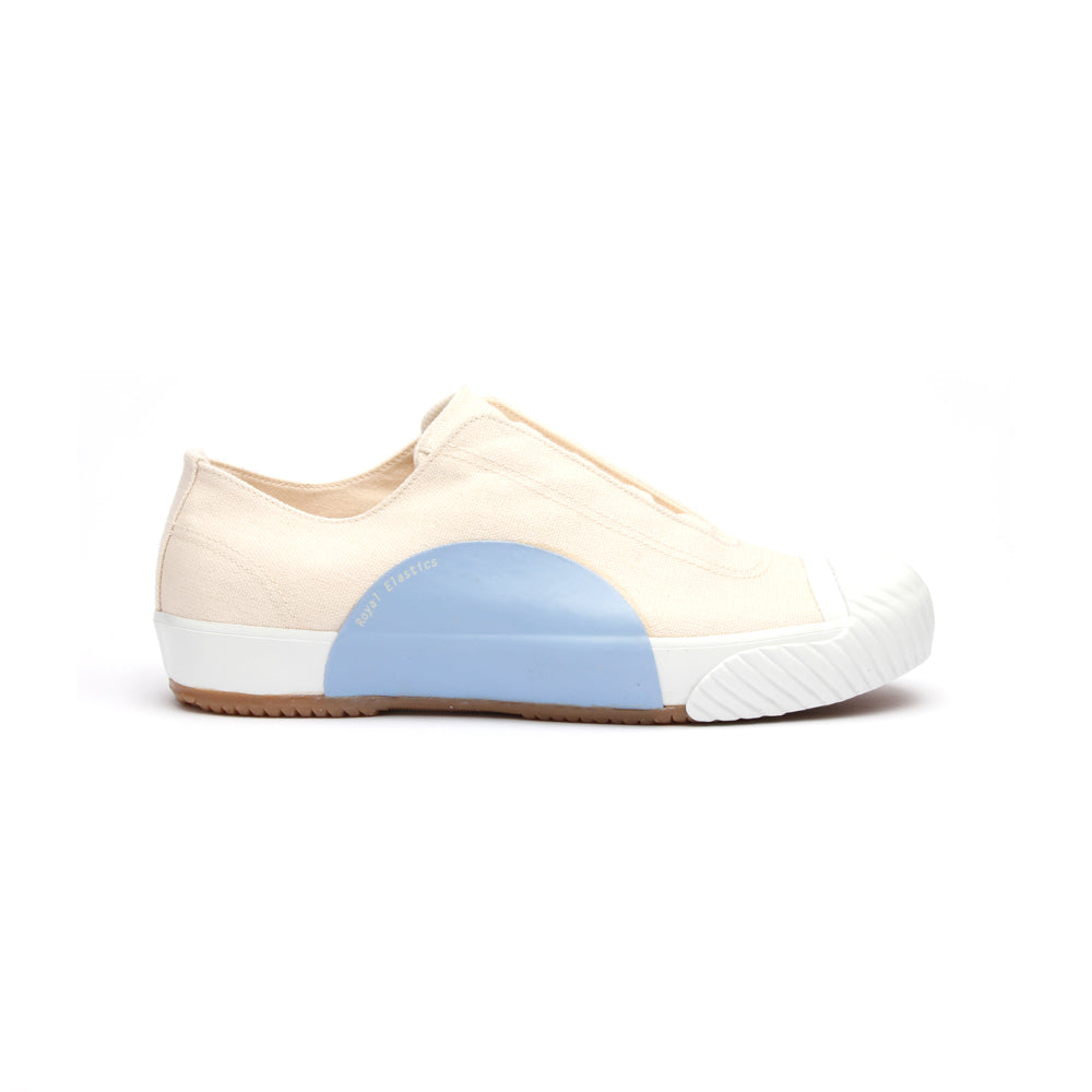 Women's New York Beige Blue Canvas Low Tops 93982-550