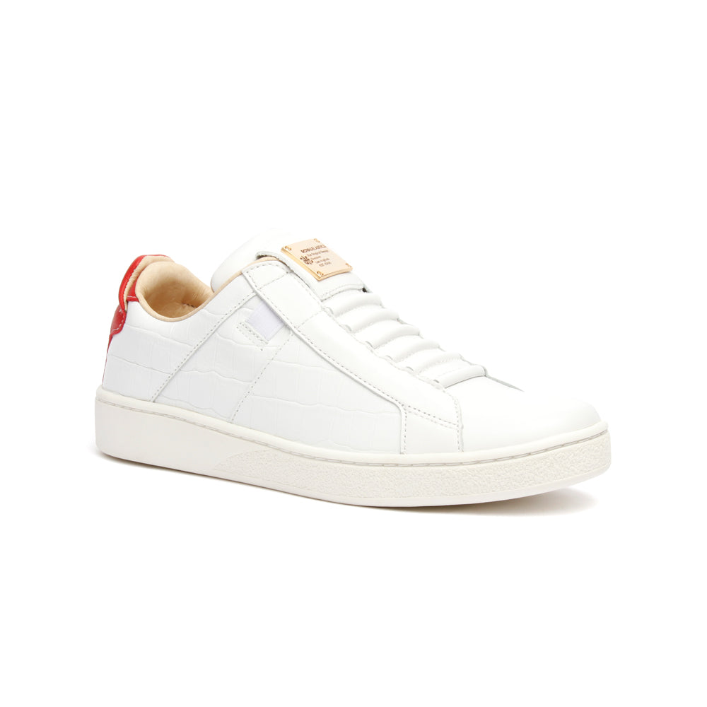 Women's Icon SBI White Red Leather Sneakers 92583-081