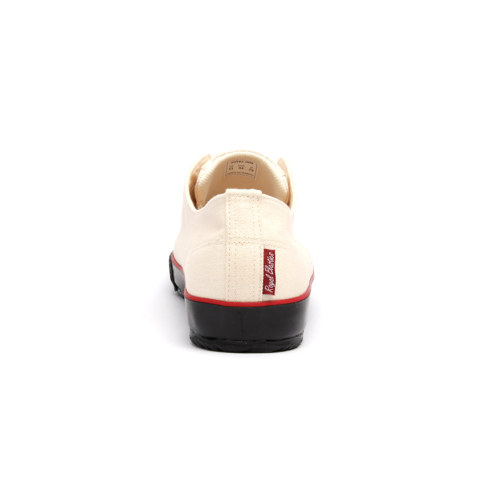 Men's London Beige Black Red Canvas Low Tops 03582-009