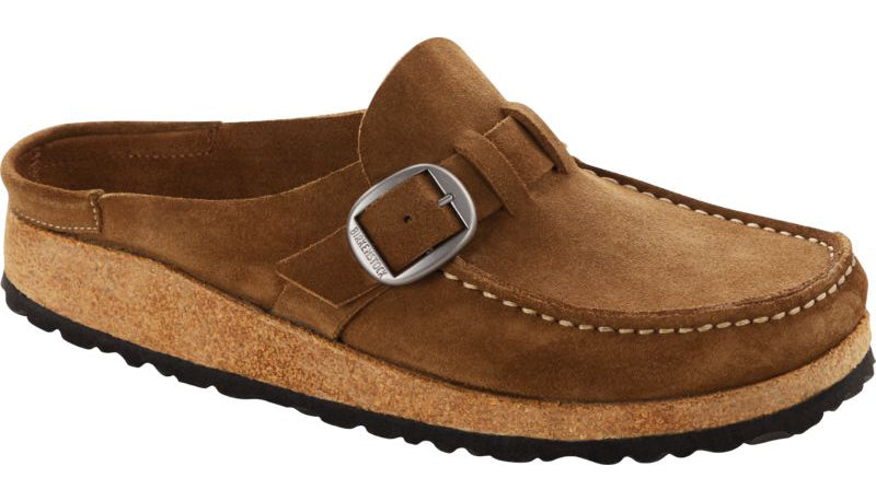 Birkenstock Buckley Tea Suede Clogs (Women)