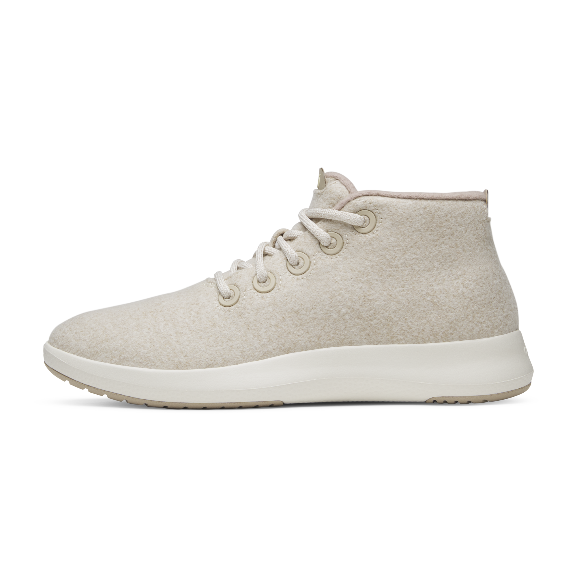 Men's Wool Runner-up Mizzles - Stony Cream (Natural White Sole)