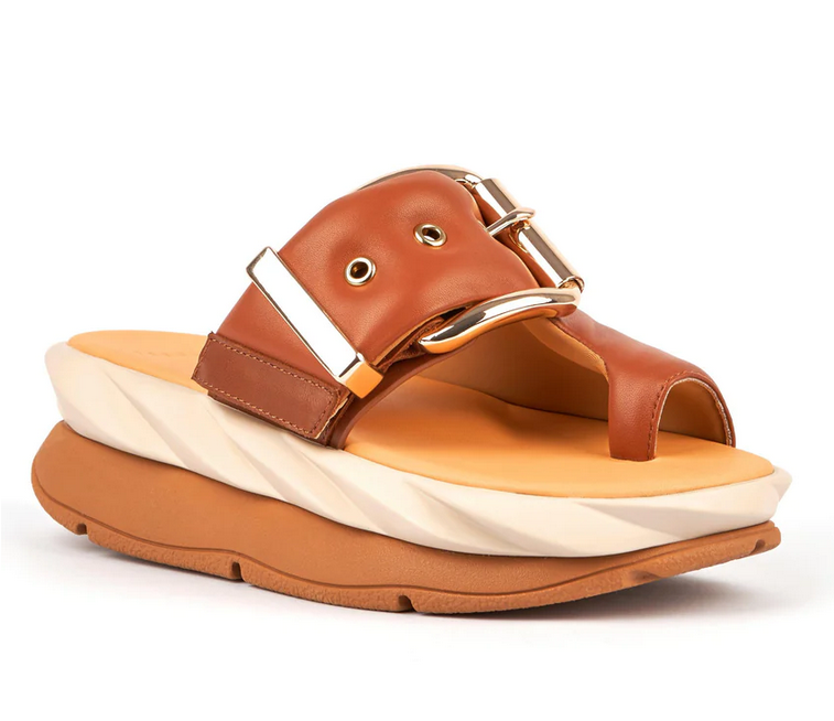 MELLOW GLOW Brown Sandals