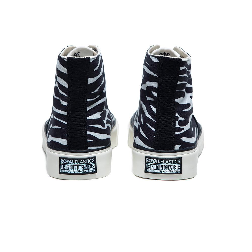 Women's ZONE Hi Black White Canvas High Tops 90921-909