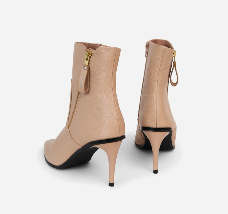 ALAIA Stiletto Blush Ankle Boots