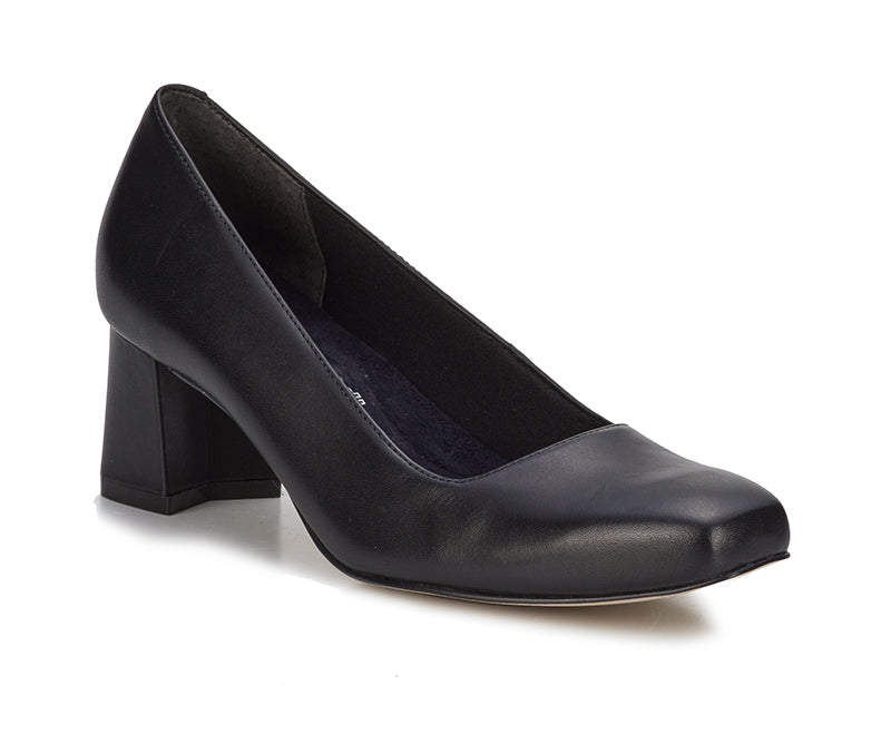 Walking Cradles Meredith Black Leather Pump (Women)