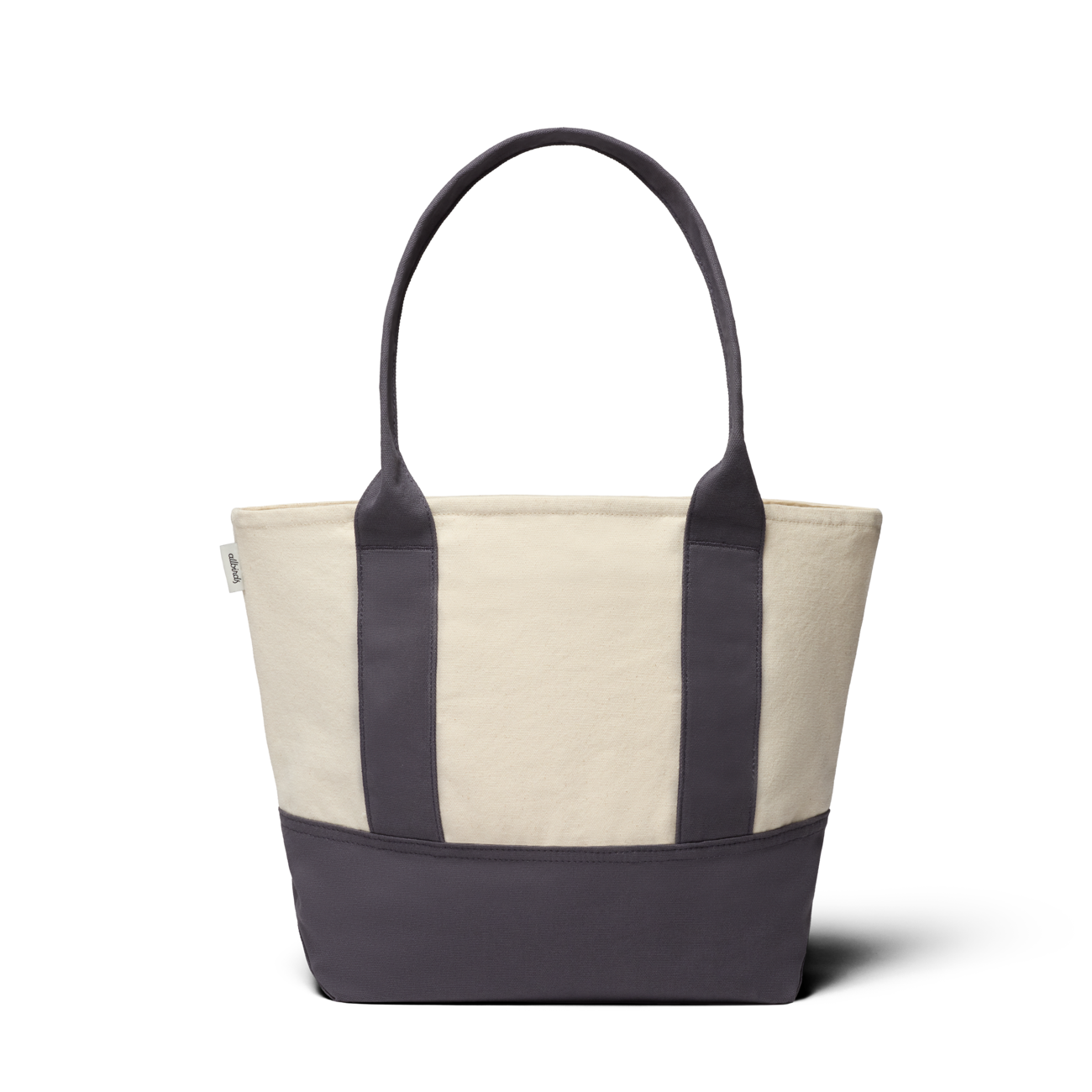 Mini Canvas Tote Bag - Natural White/Natural Grey