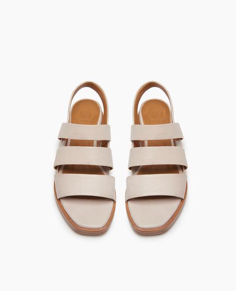 KINGS Ecru Leather Sandal