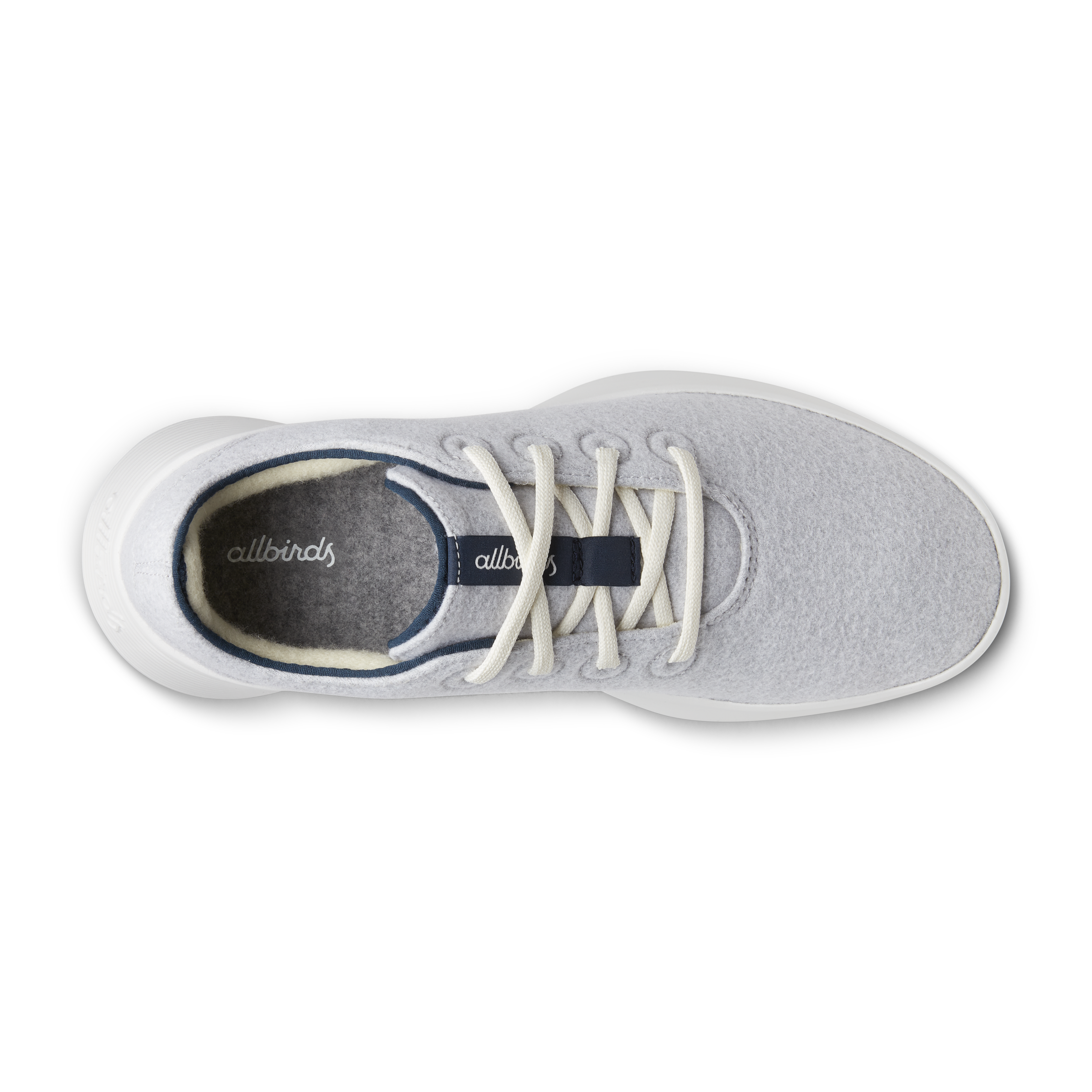 Women's Wool Runner Go - Light Grey/True Navy (Blizzard Sole)