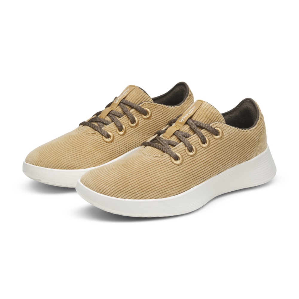 Women's Runner Go - Corduroy - Stony Beige (Natural White Sole)