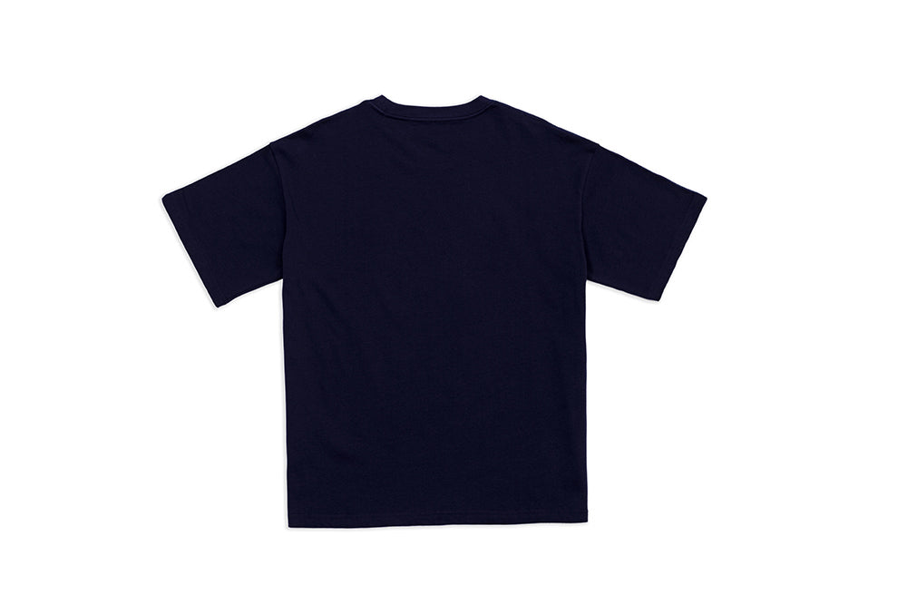 Loose Fit Unisex Logo T-shirt Navy Blue R31132-553