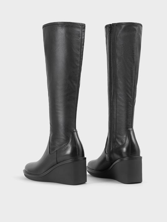 DEENA Black Tall Boots