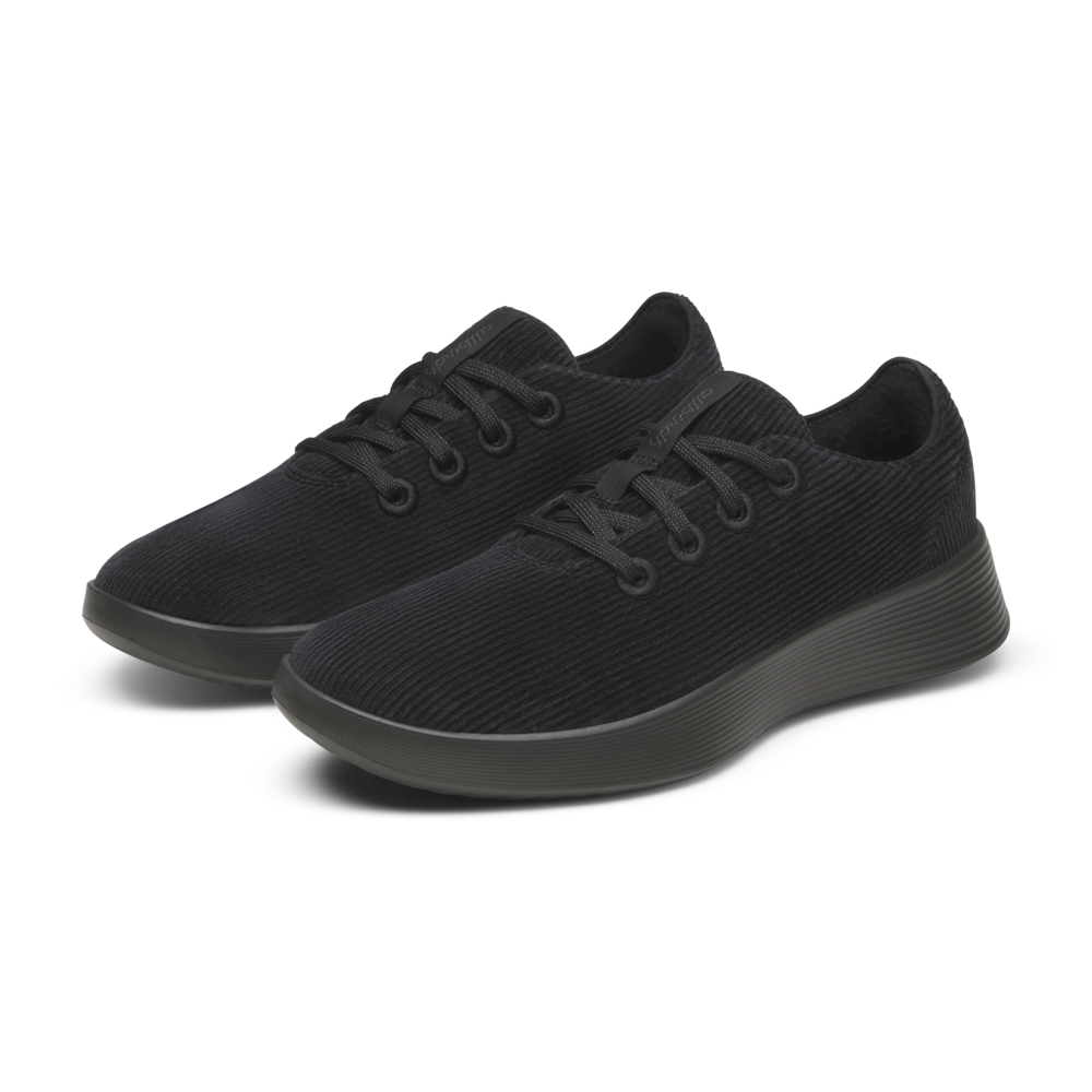 Women's Runner Go - Corduroy - Natural Black (Dark Grey Sole)