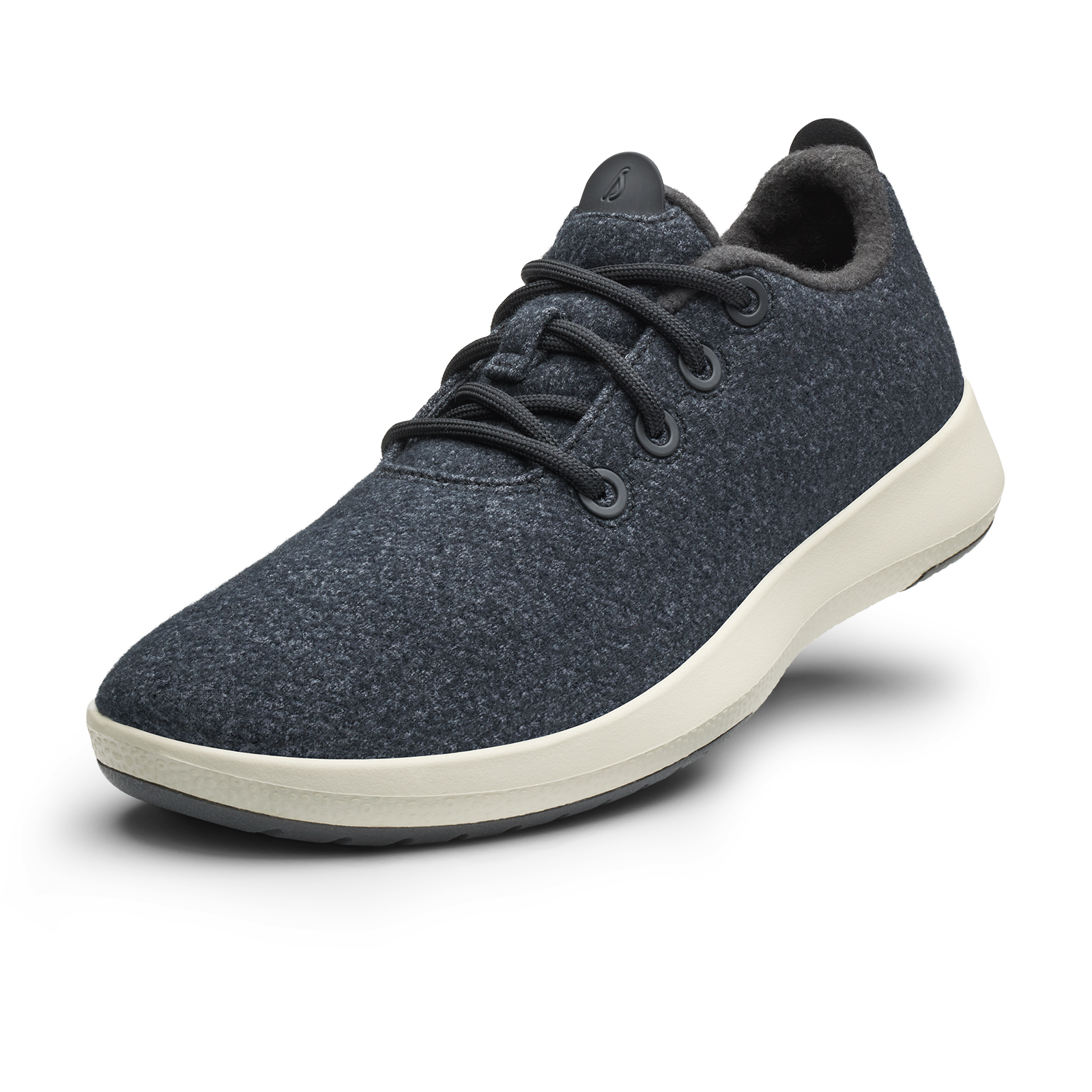 Men's Wool Runner Mizzles - Natural Black (Natural White Sole)