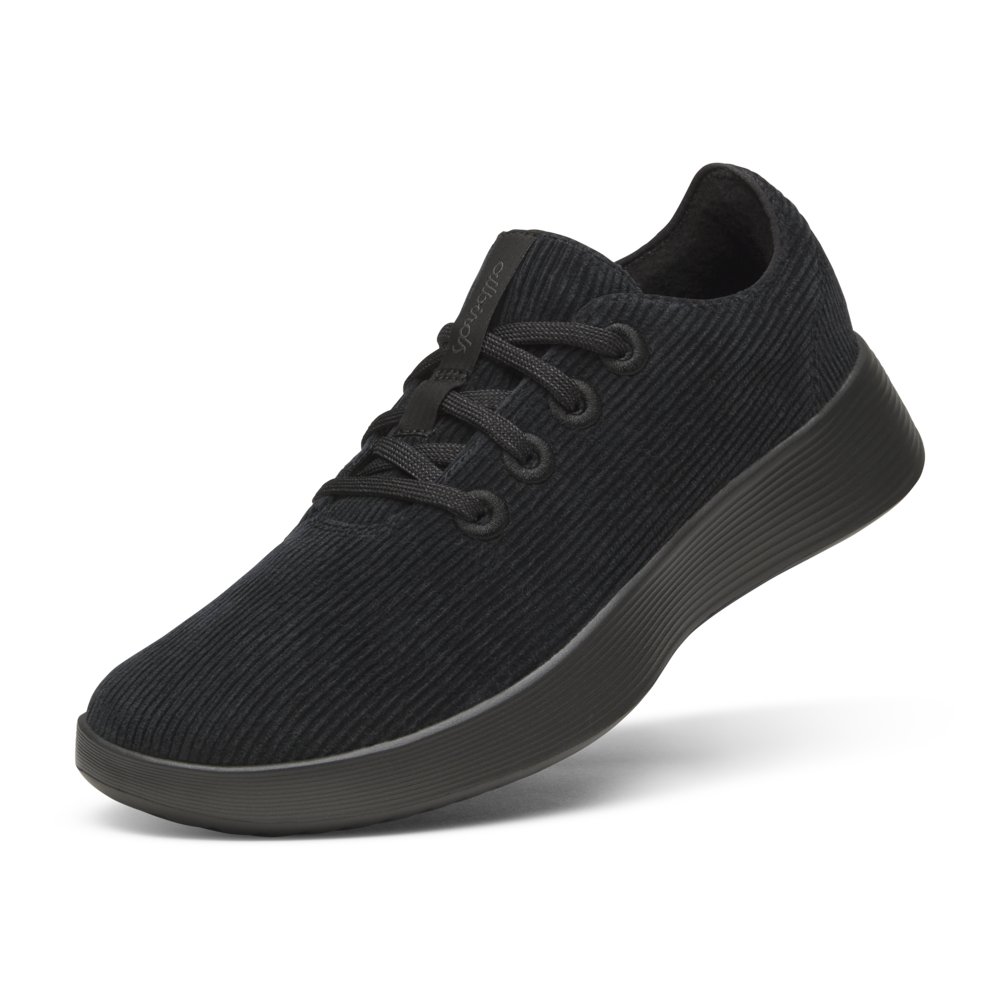 Women's Runner Go - Corduroy - Natural Black (Dark Grey Sole)