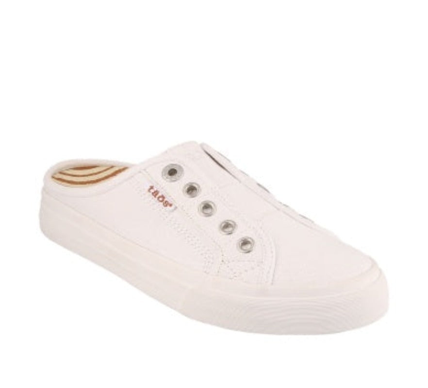 Taos EZ Soul White Canvas Sneaker (Women)