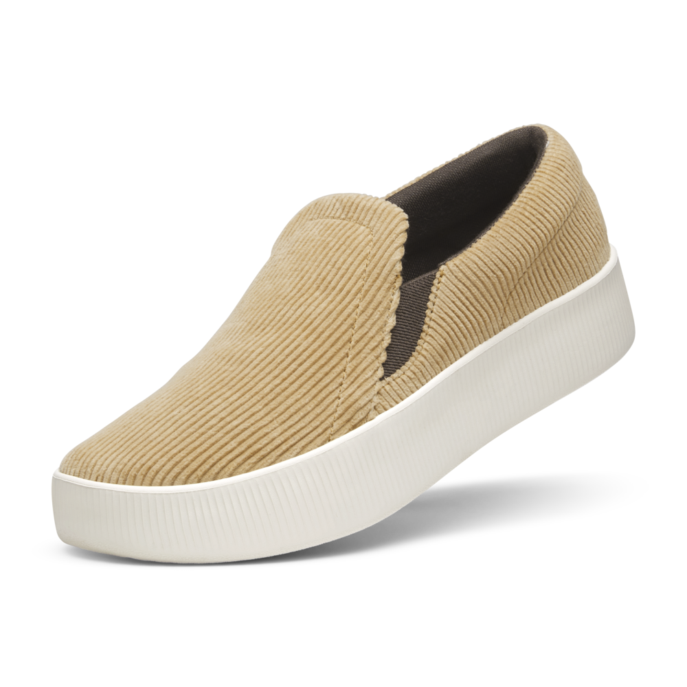 Women's Lounger Lift - Corduroy - Stony Beige (Natural White Sole)