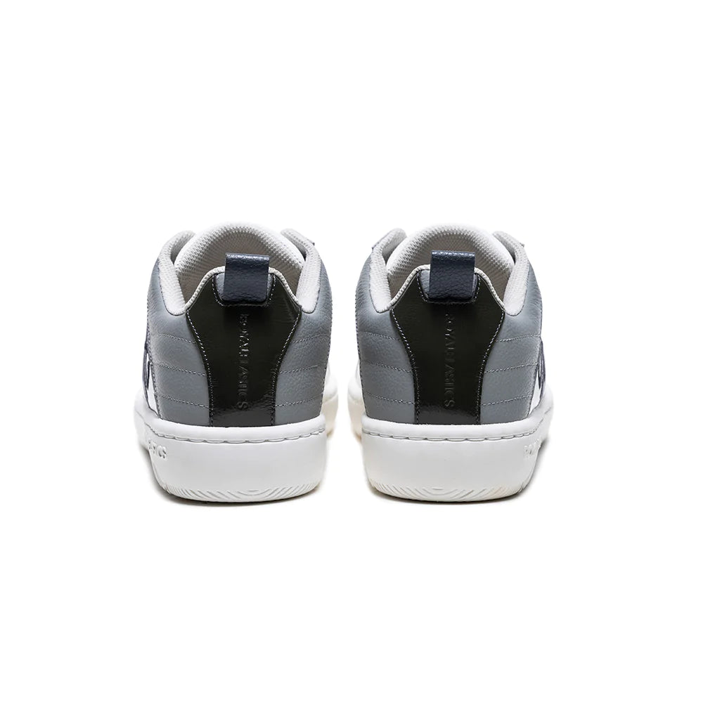 Men's Icon 2.0 White Black Gray Logo Leather Sneakers 06523-088