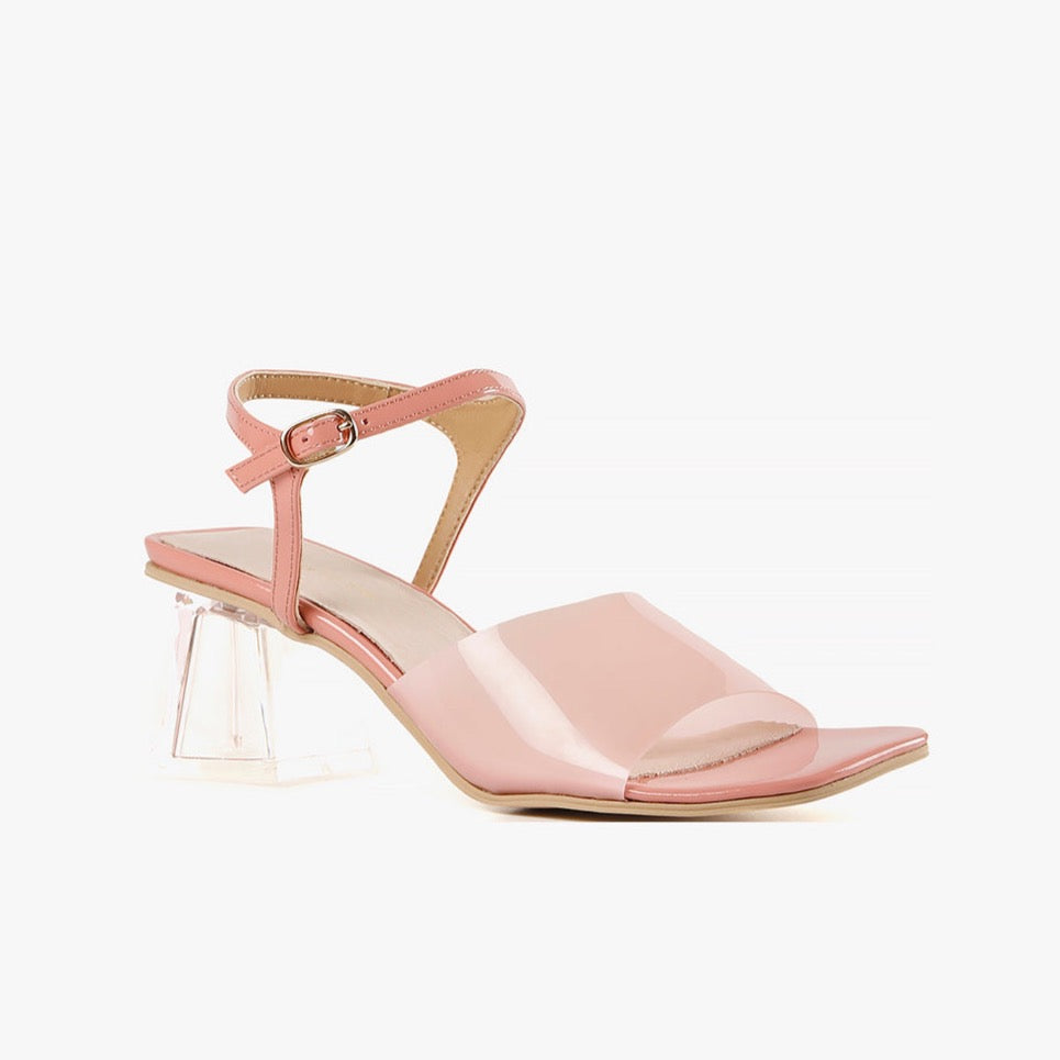 Ms. GLAMOUR Pink Strappy Sandals