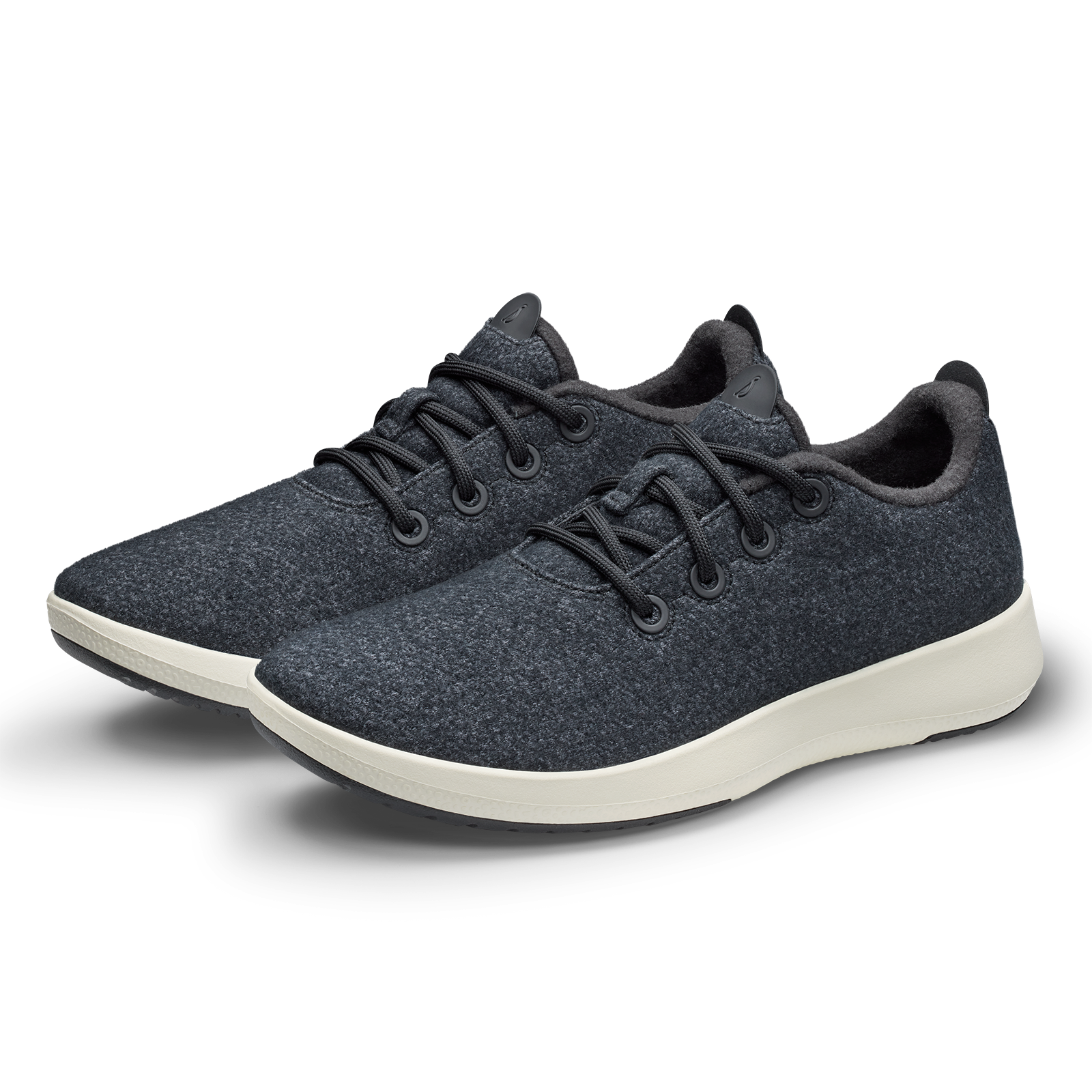 Men's Wool Runner Mizzles - Natural Black (Natural White Sole)