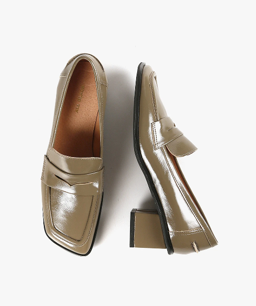 ANGLE LOAFER PRINCESS Taupe Heels