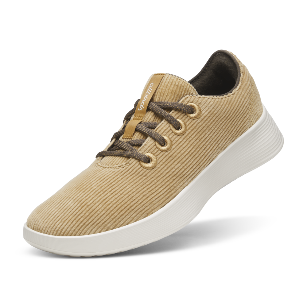 Women's Runner Go - Corduroy - Stony Beige (Natural White Sole)