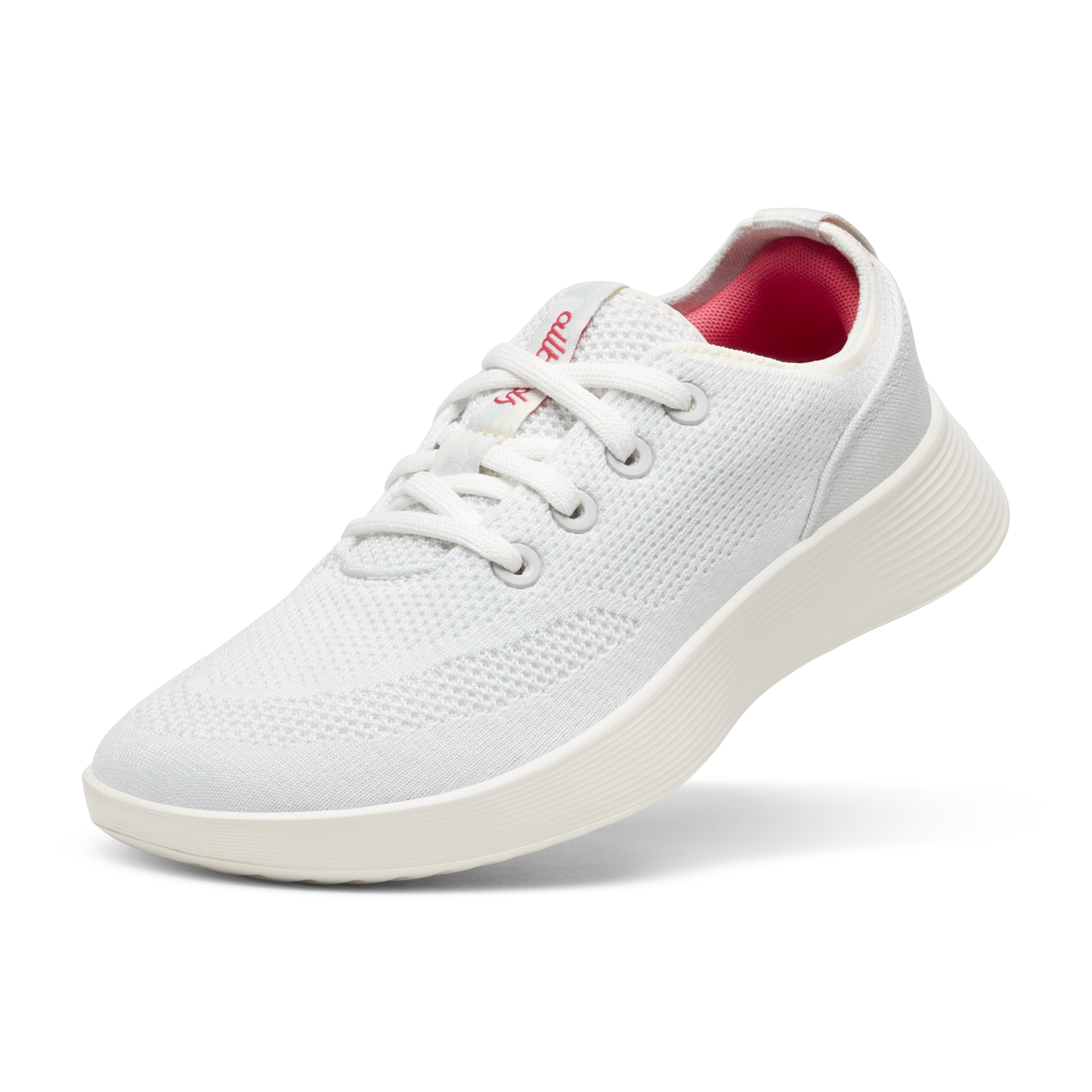 Women's Tree Runner Go - Blizzard/Vivid Red (Natural White Sole)