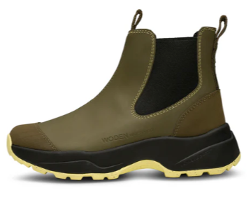 SIRI Waterproof Olive Green / Pale Lime Rubber Boots