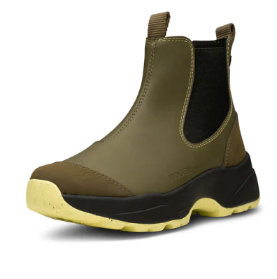 SIRI Waterproof Olive Green / Pale Lime Rubber Boots