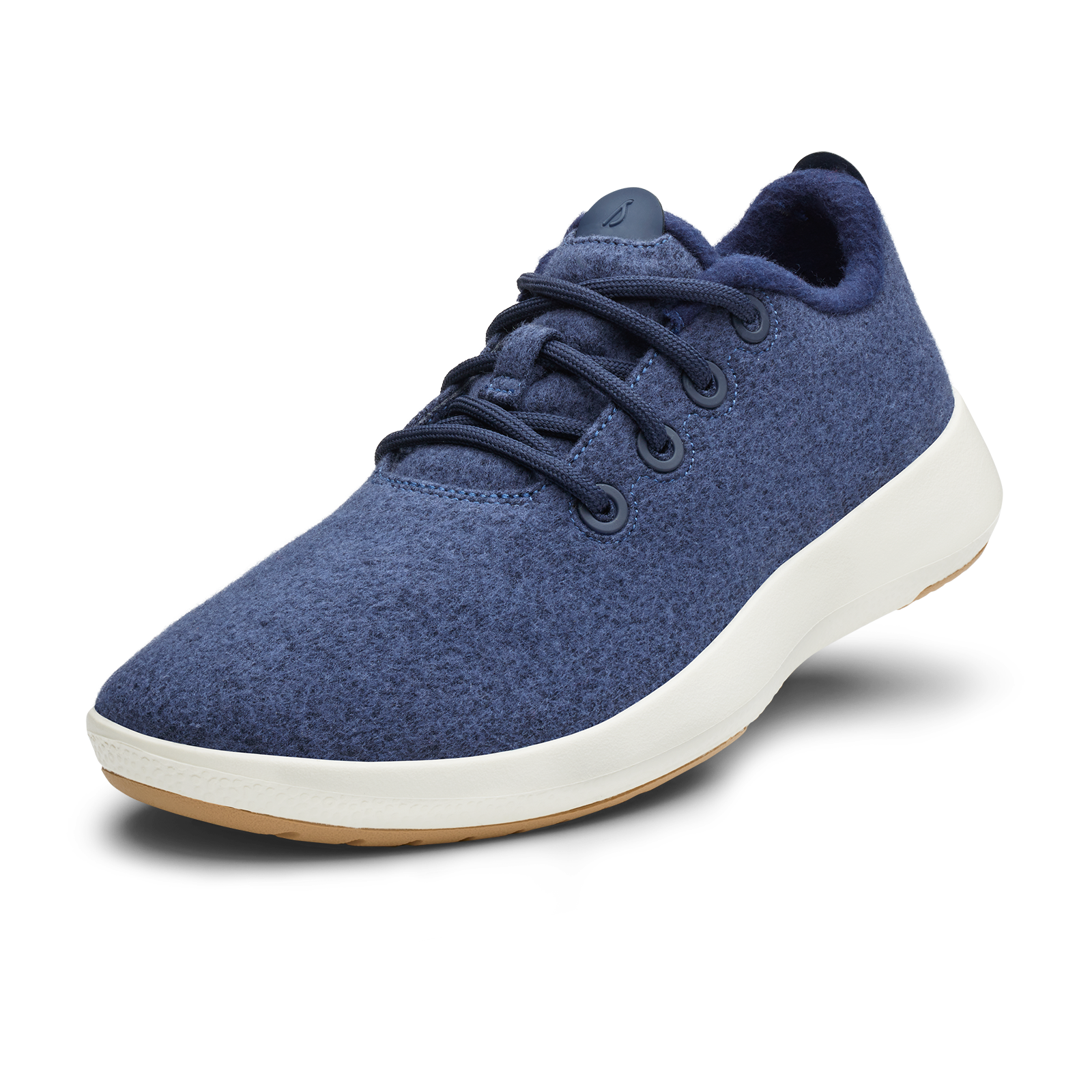 Men's Wool Runner Mizzles - Hazy Indigo (Natural White Sole)