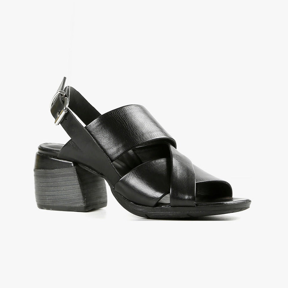 BLOCK SOFTY Black Sandals