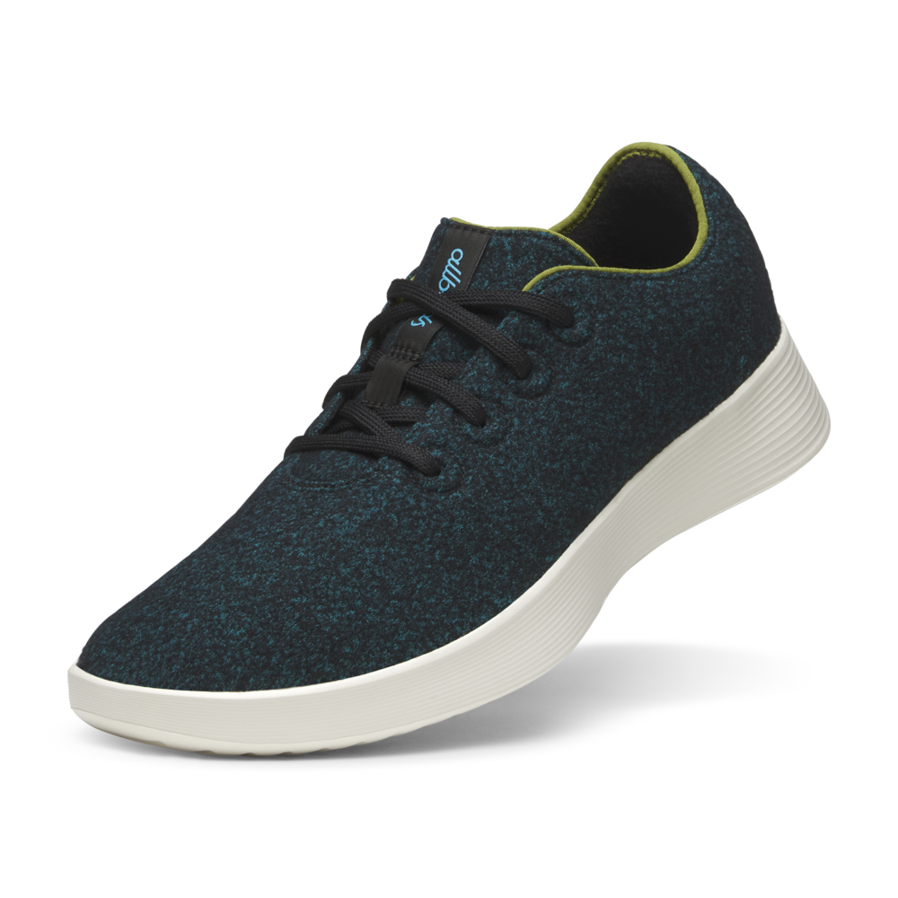 Women's Wool Runner Go - Chasm Teal/Natural Black (Stony Cream Sole)