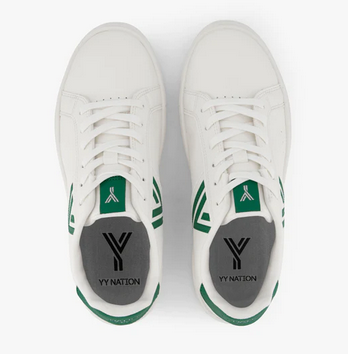 FRACTUS CACTUS White & Green Vegan UNISEX Sneakers