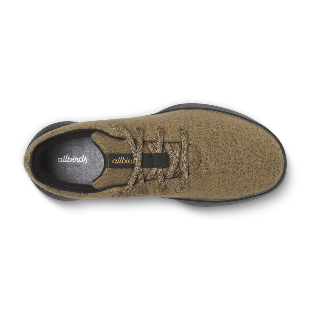 Men's Wool Runner Go - Stony Beige (Dark Grey Sole)