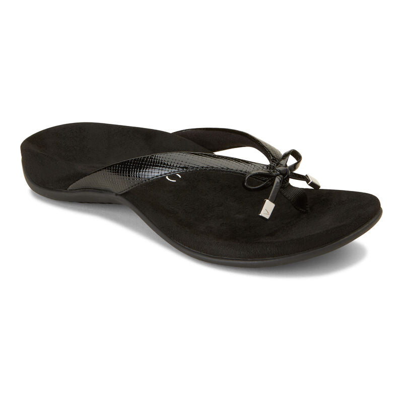 Vionic Bella II Black Lizard Print Sandal (Women)