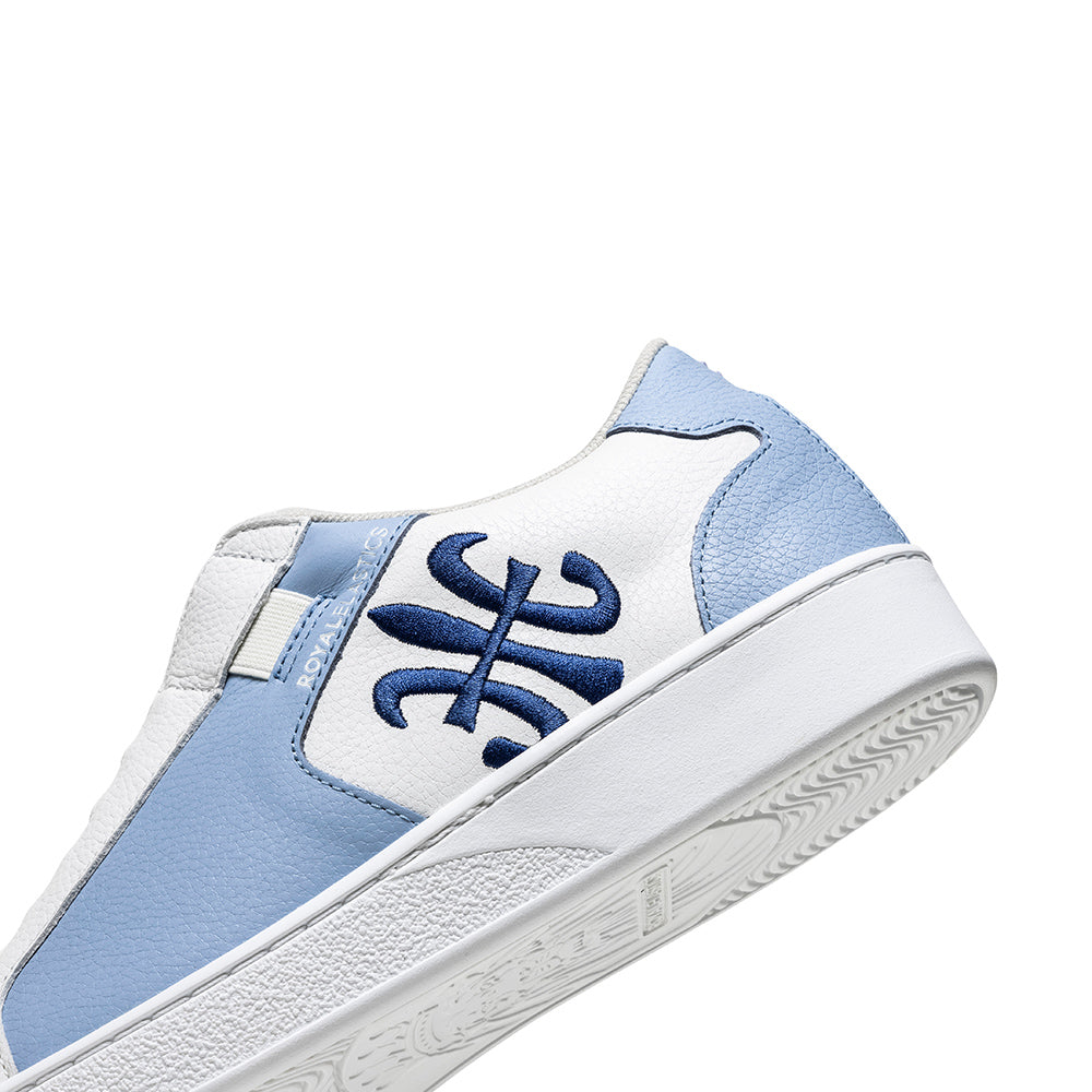 Men's Adelaide White Blue Leather Sneakers 02622-055