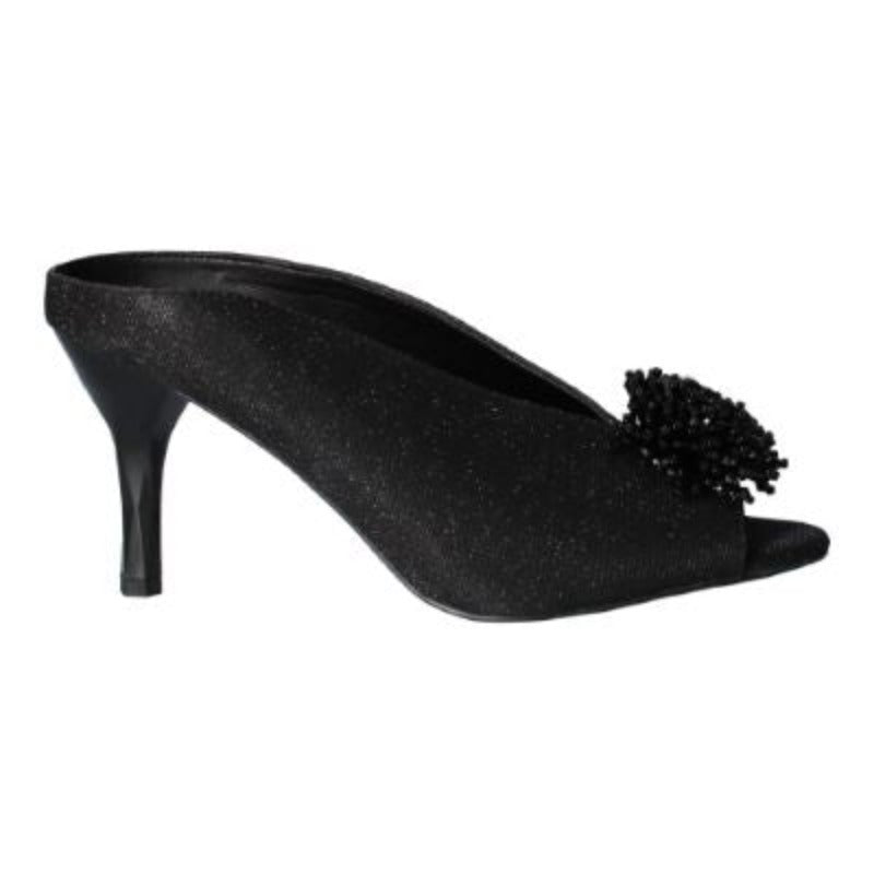 J. Renee Emilia Black Dance Glitter Pump (Women)