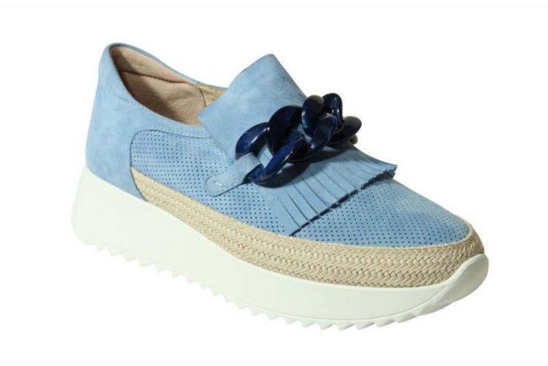 Vaneli Qerene Azur Blue Suede Loafer (Women)