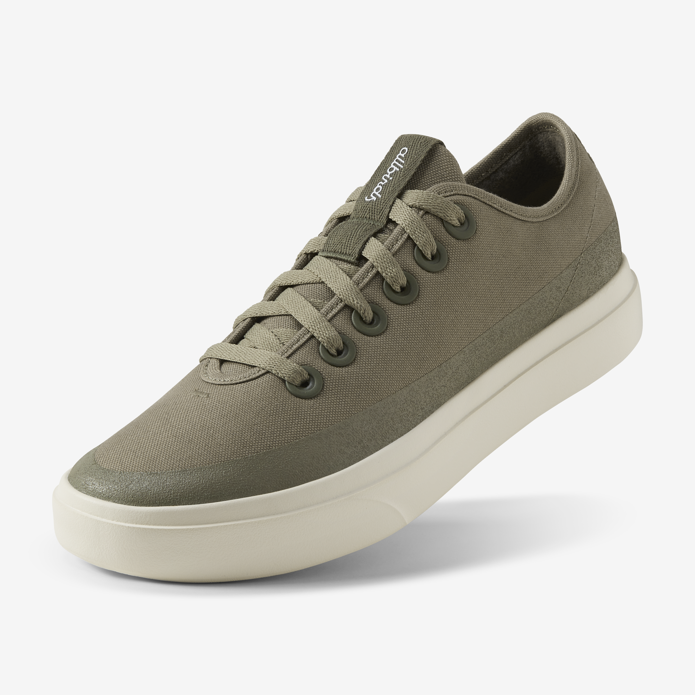 Women's Canvas Pipers - Rugged Green (Stony Cream Sole)