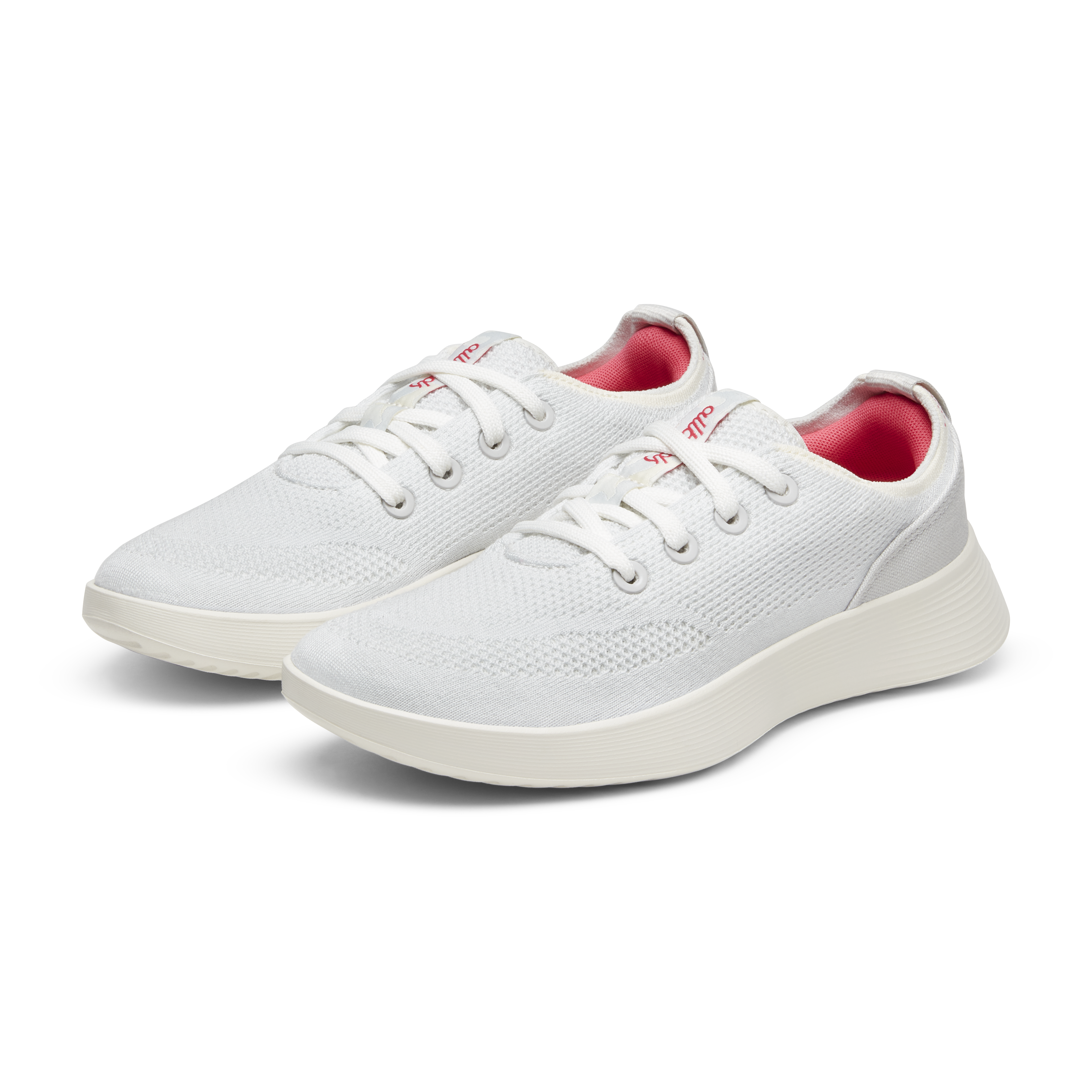 Women's Tree Runner Go - Blizzard/Vivid Red (Natural White Sole)