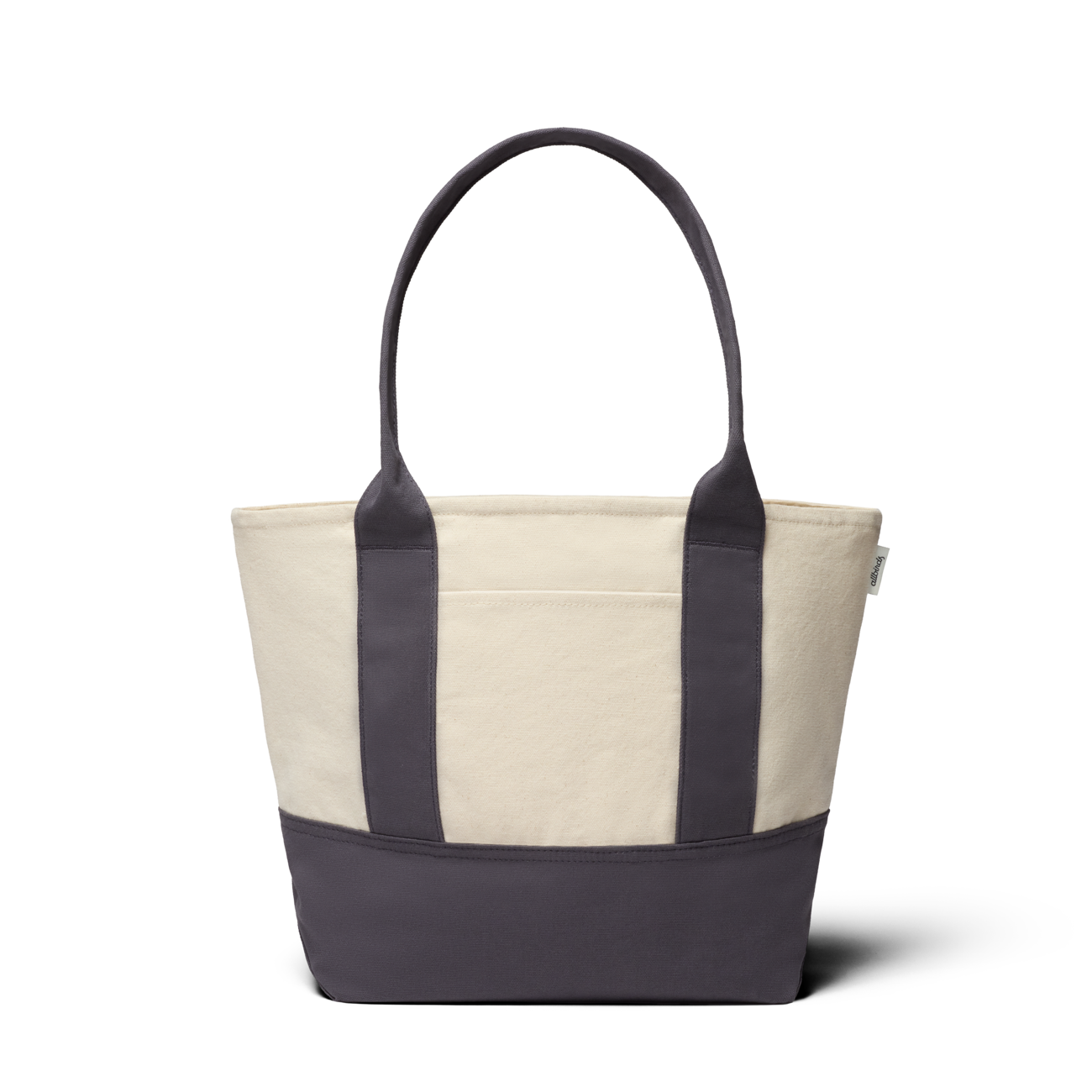 Mini Canvas Tote Bag - Natural White/Natural Grey