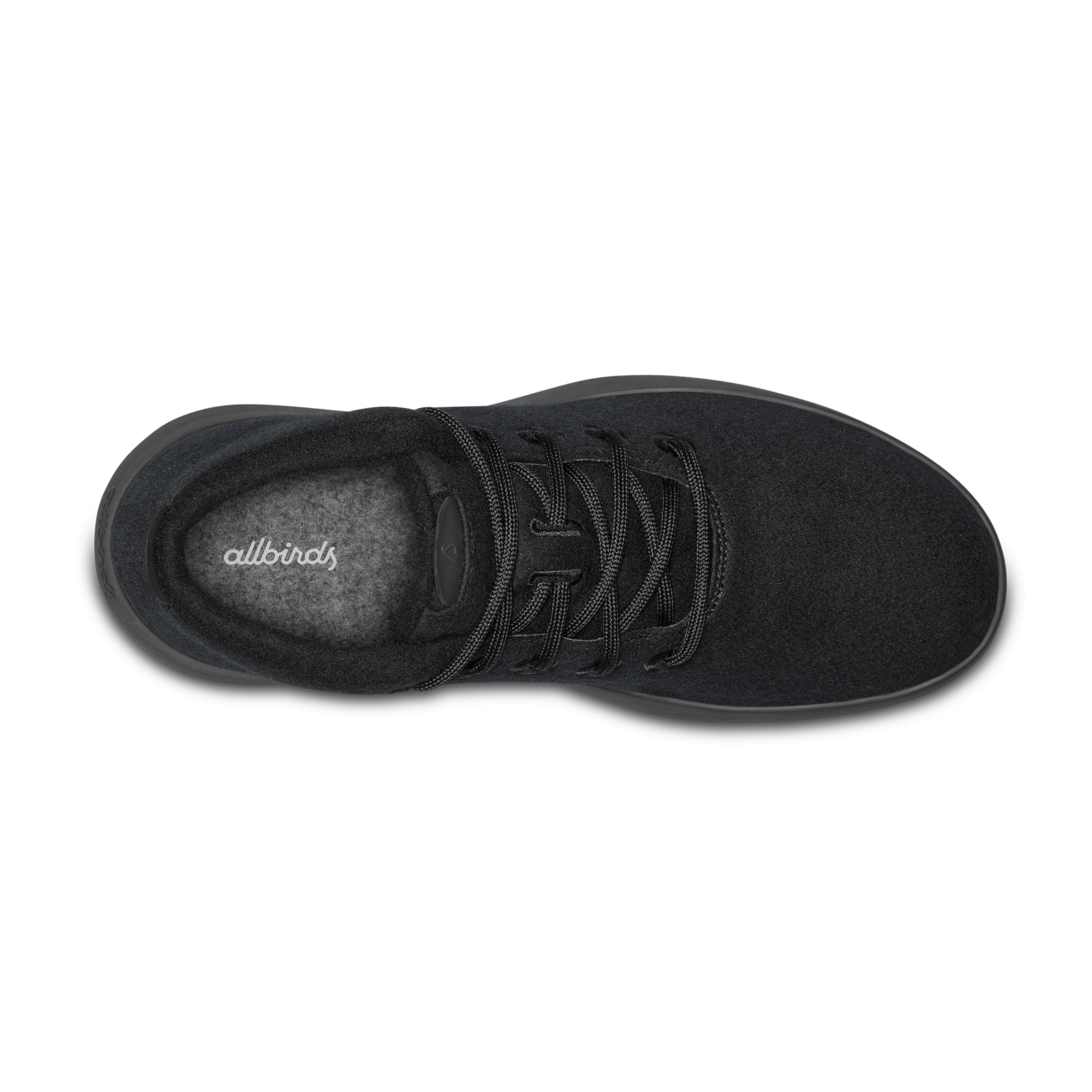 Women's Wool Runner-up Mizzles - True Black (Black Sole)