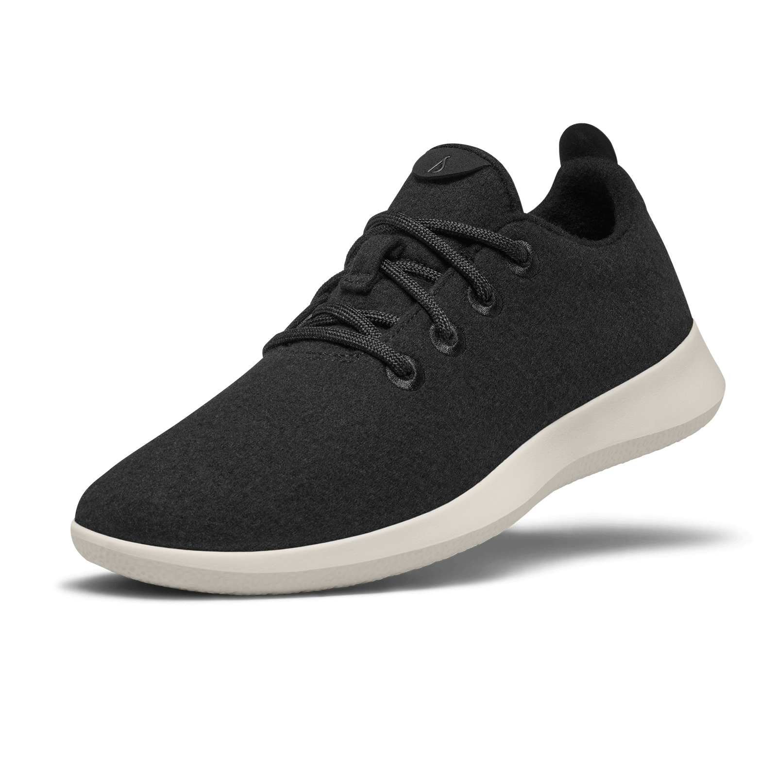 Women's Wool Runners - True Black (Cream Sole)