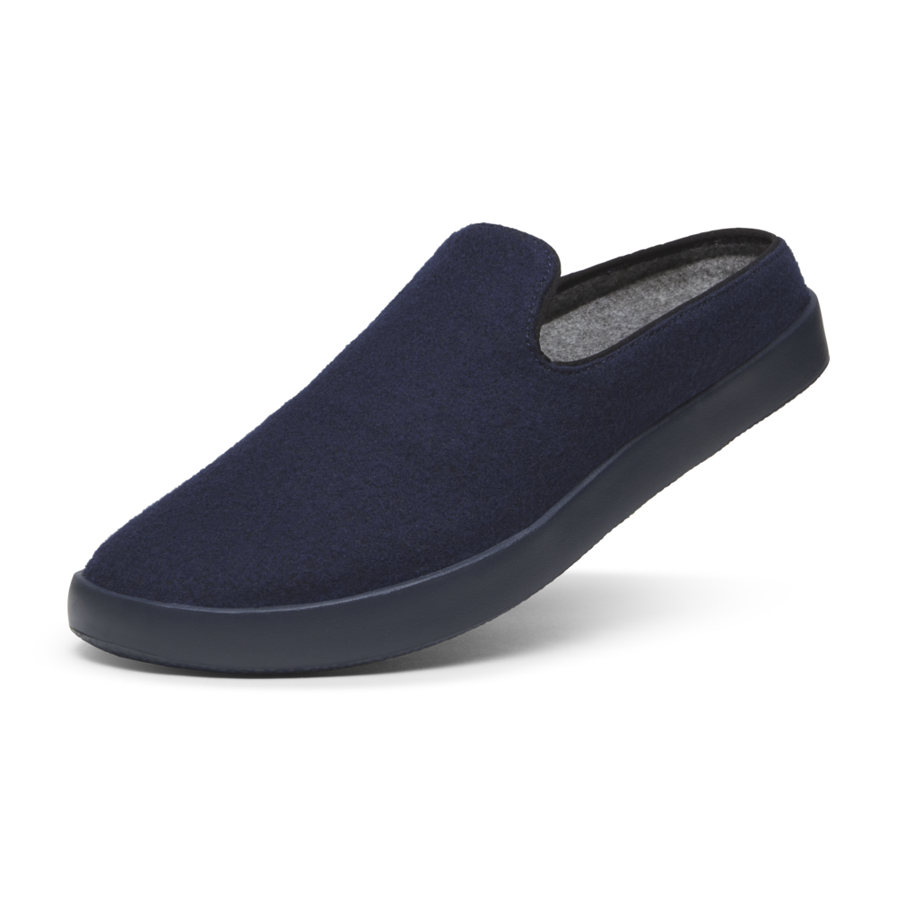 Women's Wool Lounger Mule - Deep Navy (True Navy Sole)