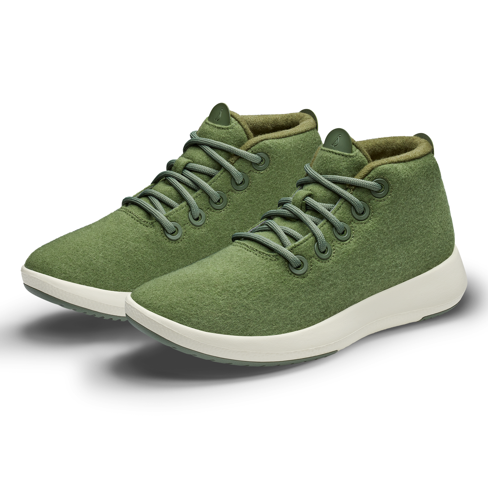 Men's Wool Runner-up Mizzles - Thunder Green (Natural White Sole)