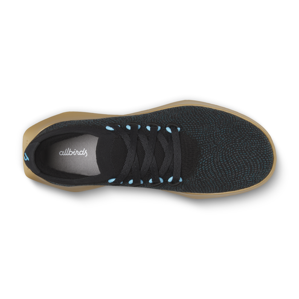 Women's Wool Dasher Mizzles - Natural Black/Chasm Teal (Stony Beige Sole)