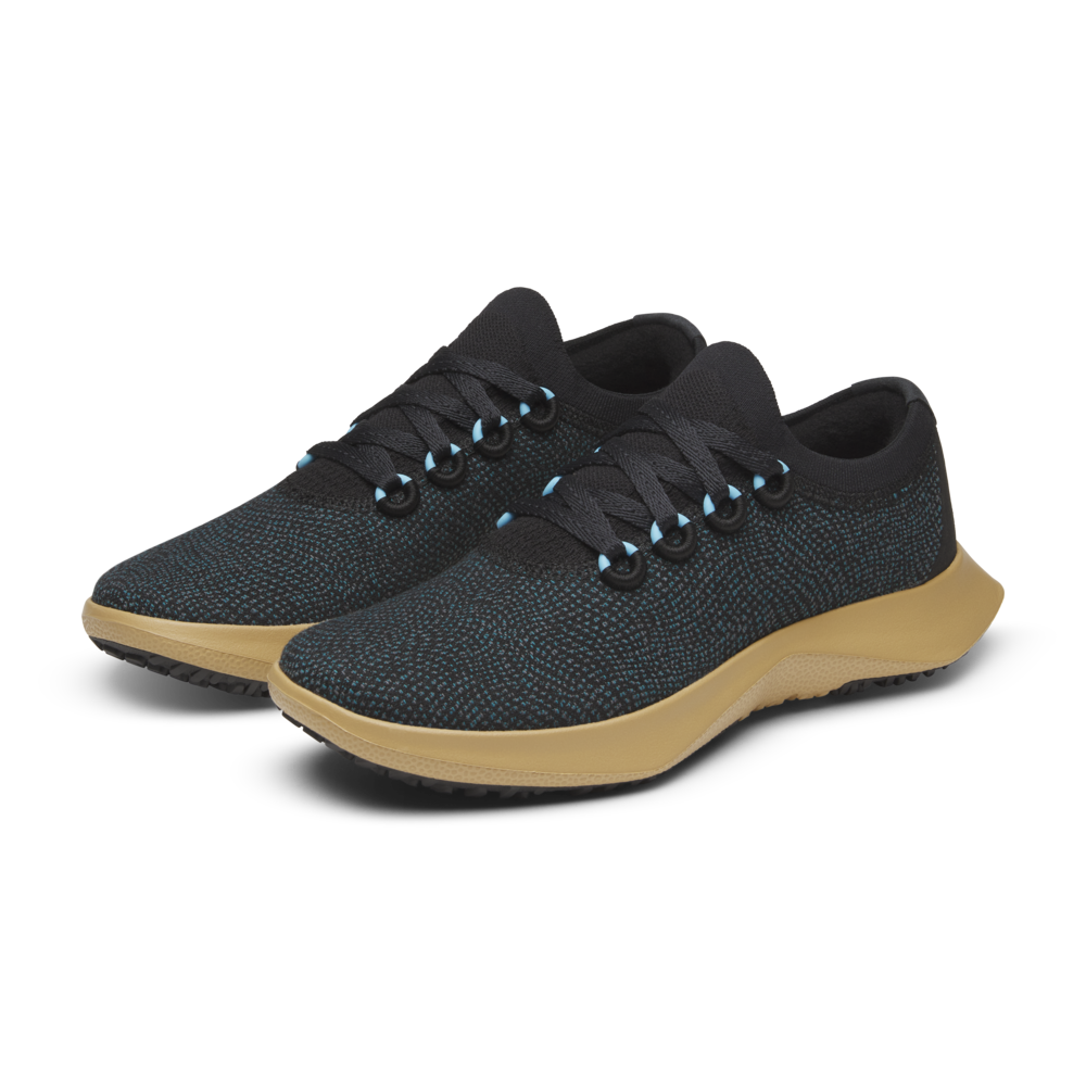 Women's Wool Dasher Mizzles - Natural Black/Chasm Teal (Stony Beige Sole)