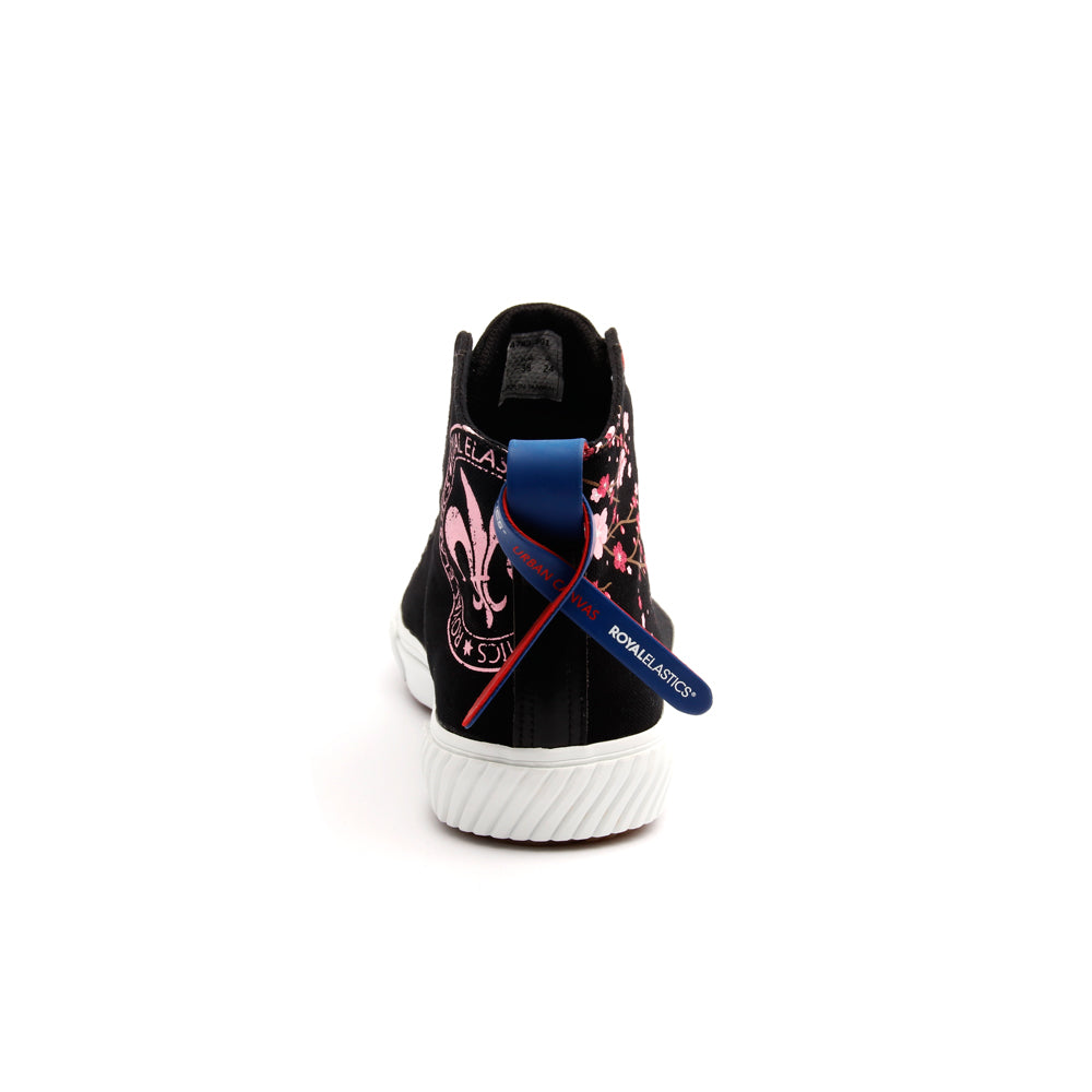 Women's Harajuku Sakura Black Canvas High Tops 94783-991