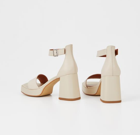 FIONA Off White Leather Sandals